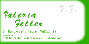 valeria feller business card